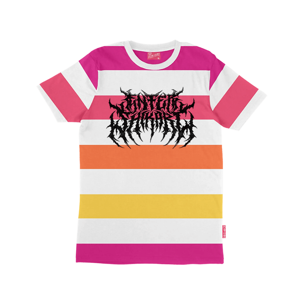 Hellbound Sparky Custom Striped T-Shirt