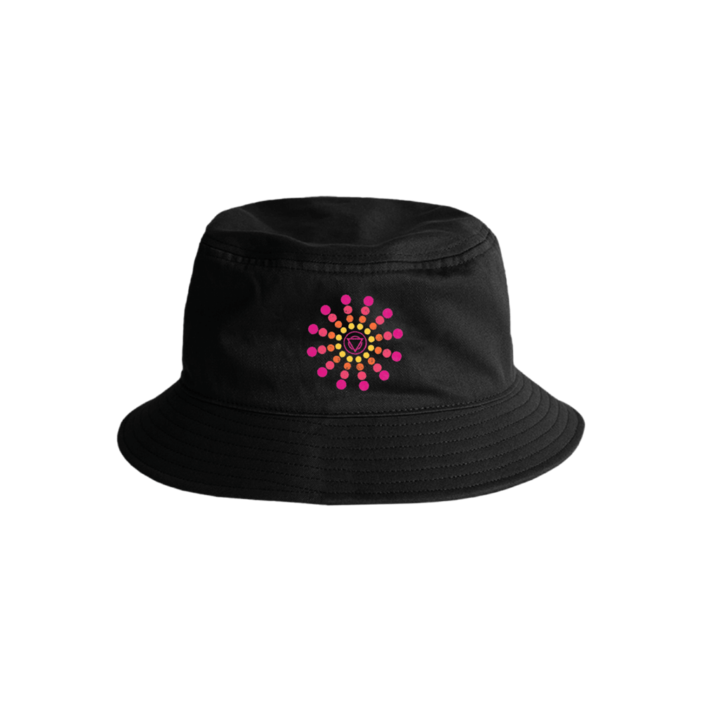 Colour Dots Reversible Bucket Hat - Yellow