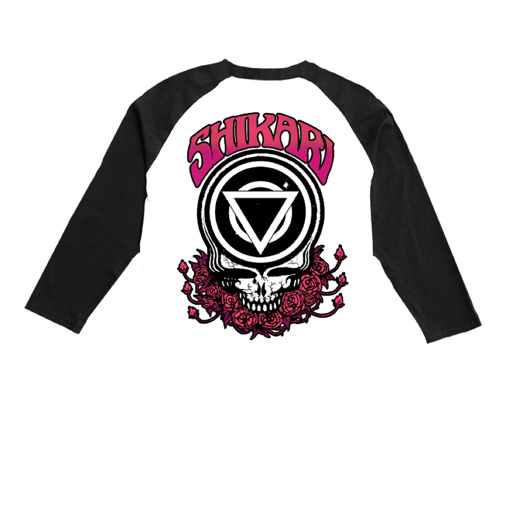 Skull Raglan Baseball Shirt