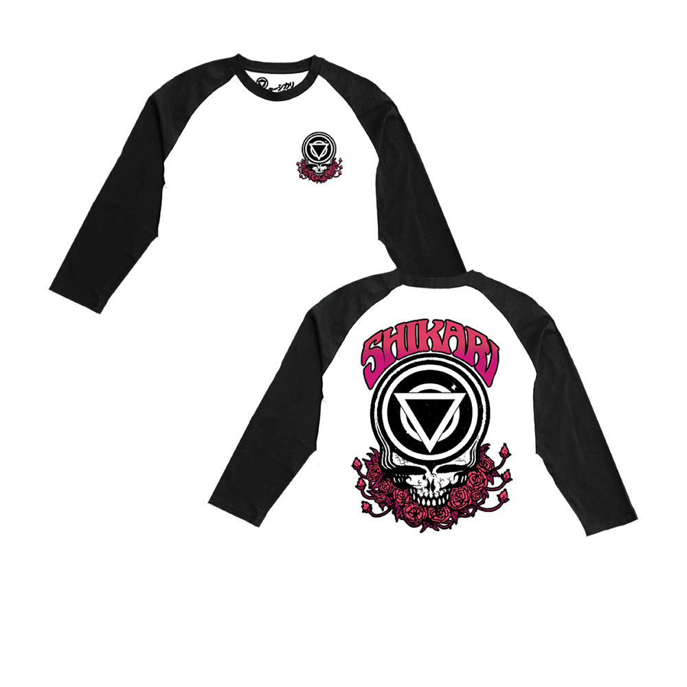 Skull Raglan Baseball Shirt