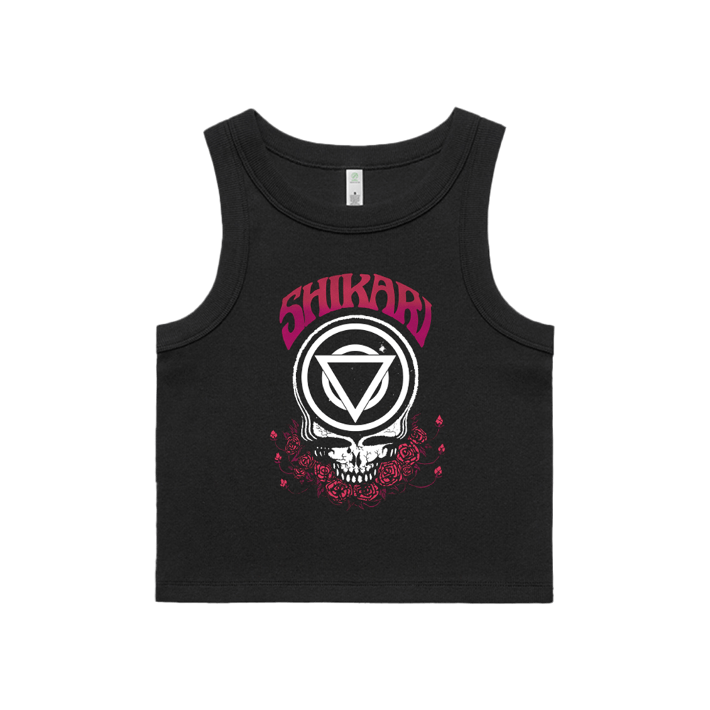 Skull Ribbed Vest Top