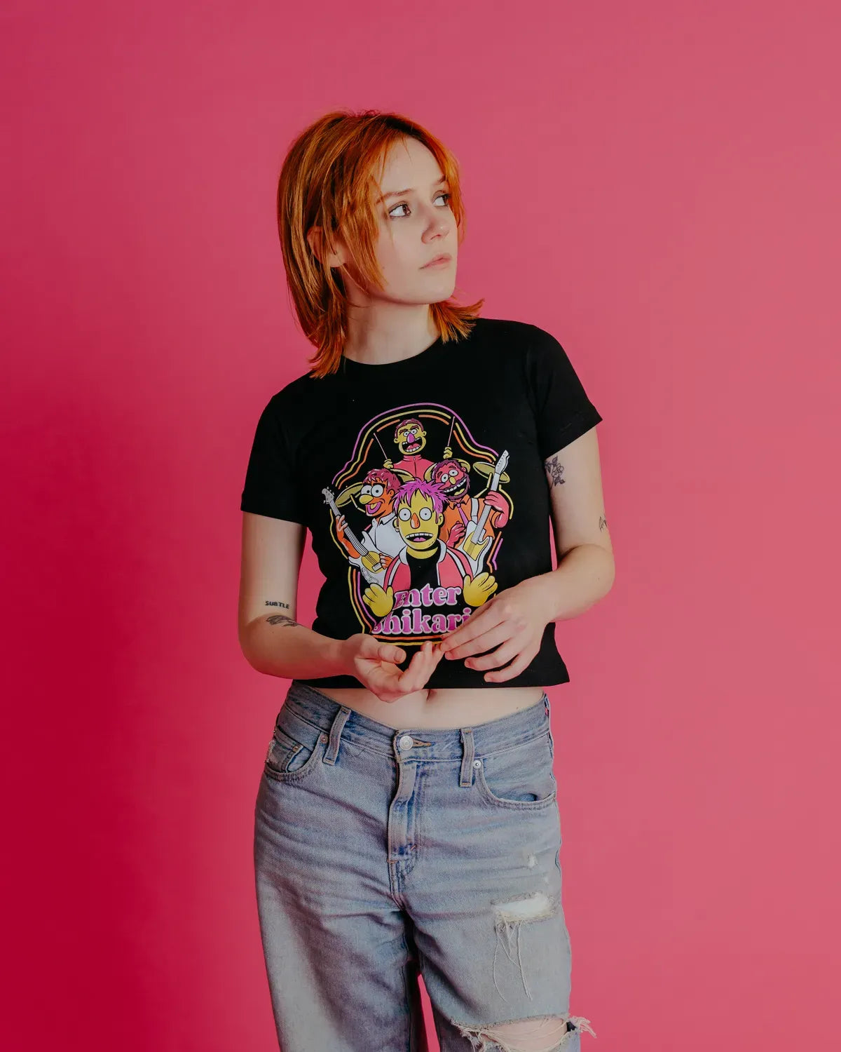 Cartoon Kids T-Shirt - Black