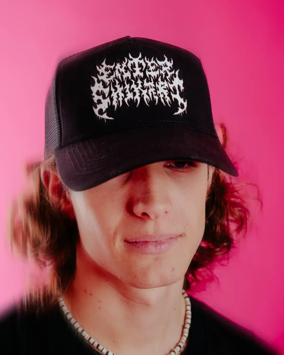Void Logo Trucker Cap - Black/White