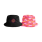 Colour Dots Reversible Bucket Hat - Pink
