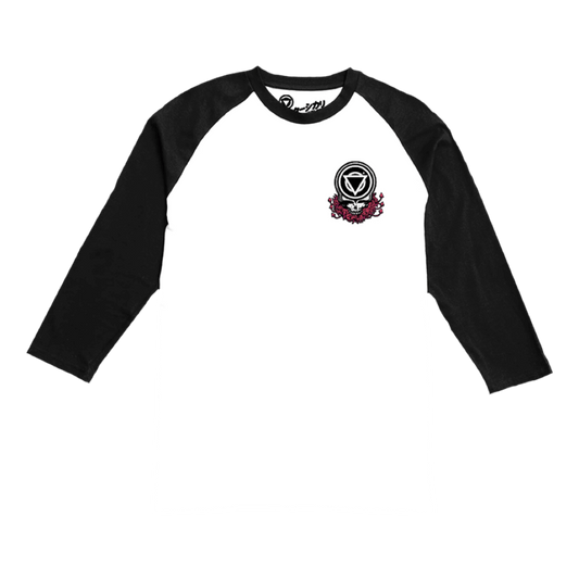 Skull Raglan Baseball Shirt