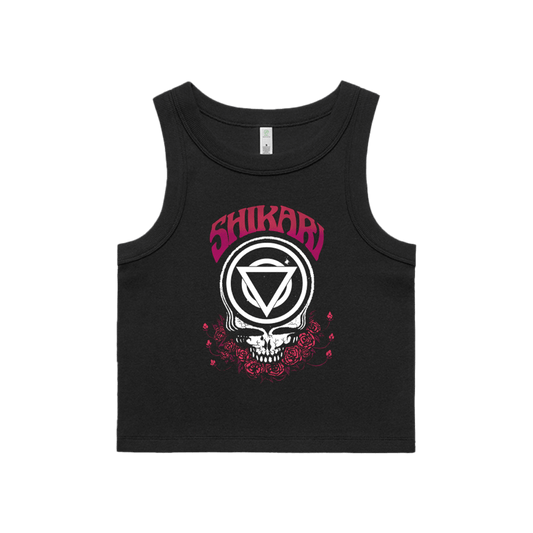 Skull Ribbed Vest Top